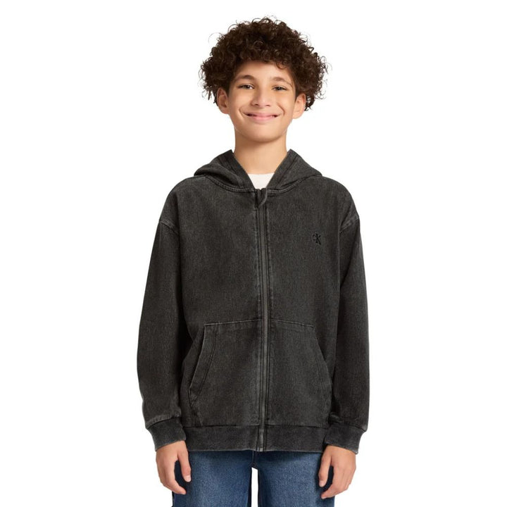 Calvin Klein - Denim Zip-Up Hoodie