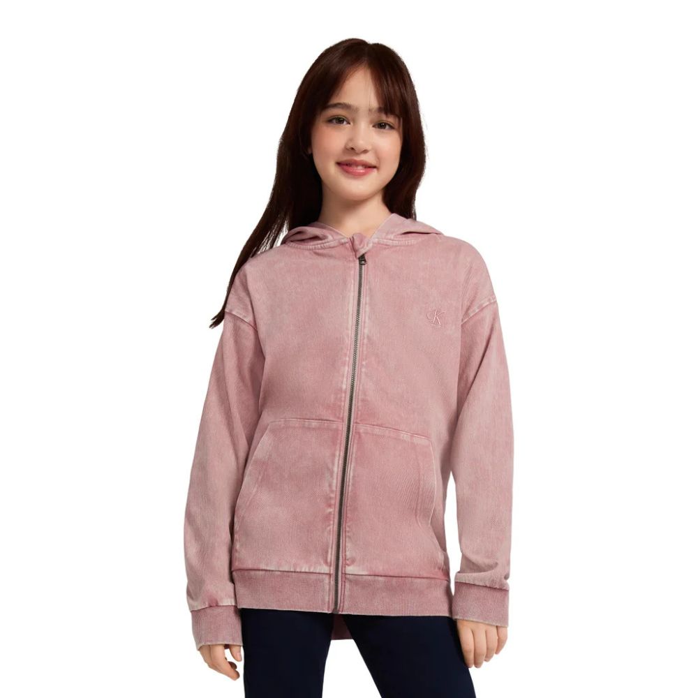 Calvin Klein - Denim Zip-Up Hoodie