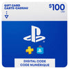 PlayStation®Network – Code électronique de 100.00 $