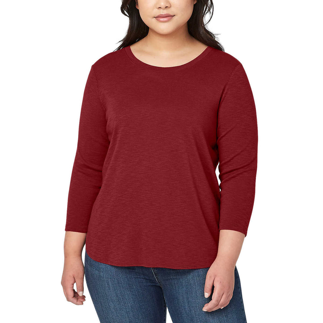 Kirkland Signature 3/4 Sleeve Slub Tee