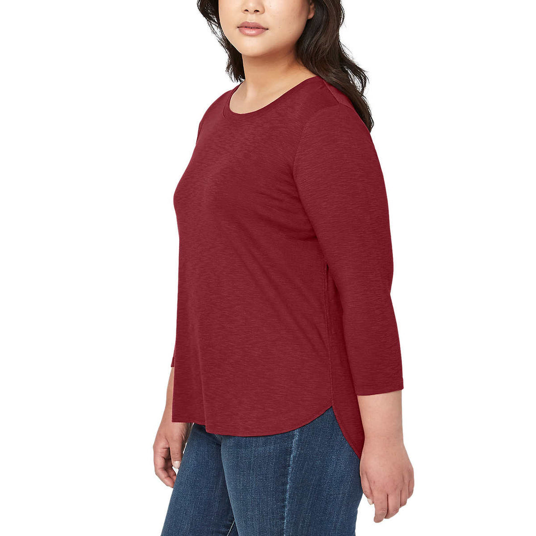 Kirkland Signature 3/4 Sleeve Slub Tee