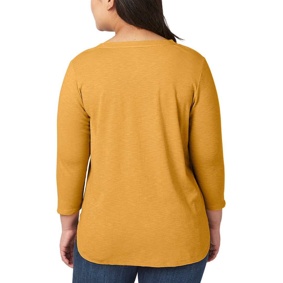 Kirkland Signature 3/4 Sleeve Slub Tee