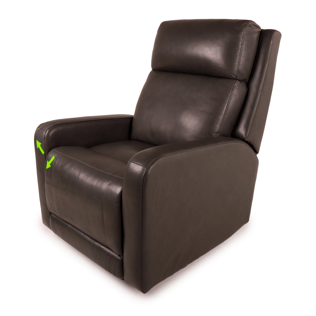 Synergy Home  - Fauteuil inclinable motorisé en cuir Arnie