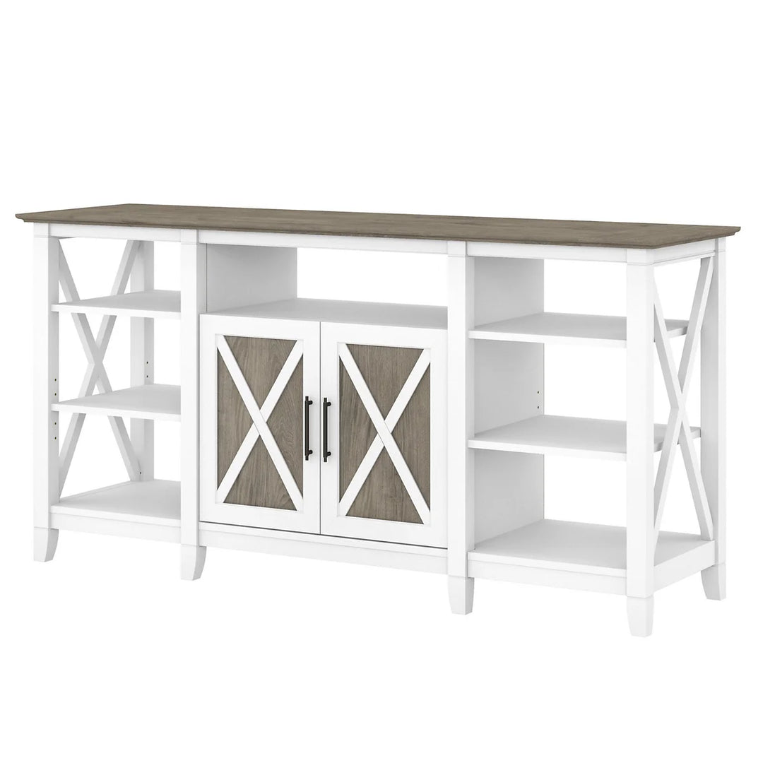 Bush Furniture - Meuble TV haut contemporain Key West 152,4 cm (60 po)