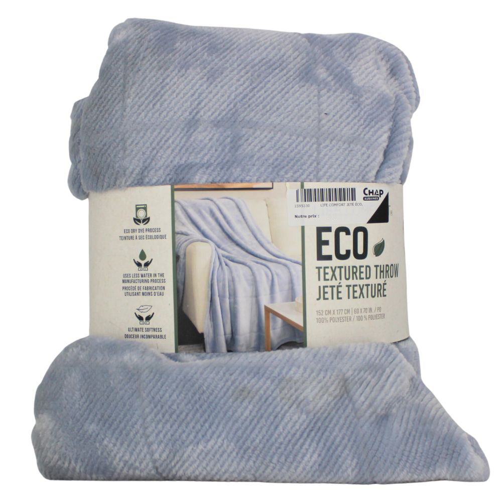 Life Comfort – Jeté texturé écologique 60 po x 70 po