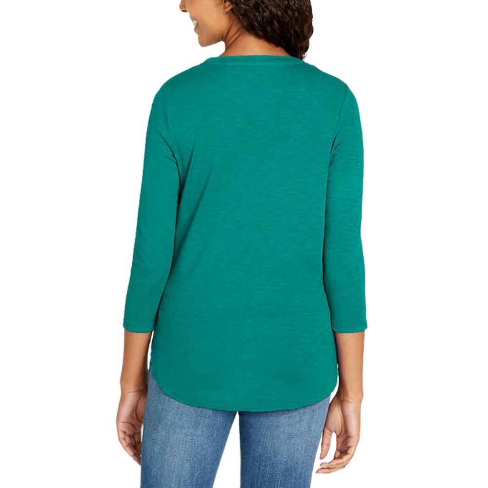 Kirkland Signature 3/4 Sleeve Slub Tee