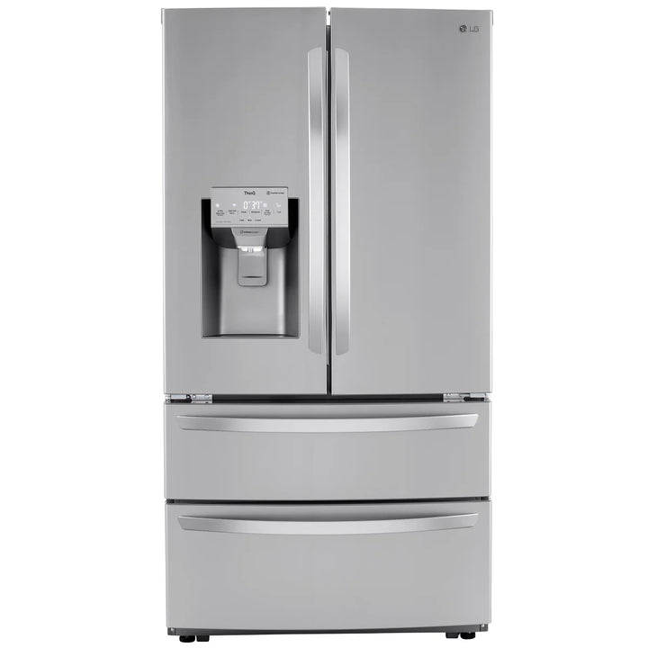 LG - Réfrigérateur 4 portes résistant aux taches de 36 po et 28 pi³