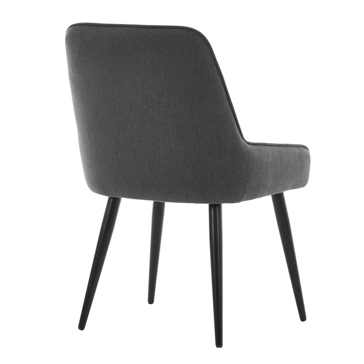 Gemini - Chaises de salle à manger en tissu, paquet de 2