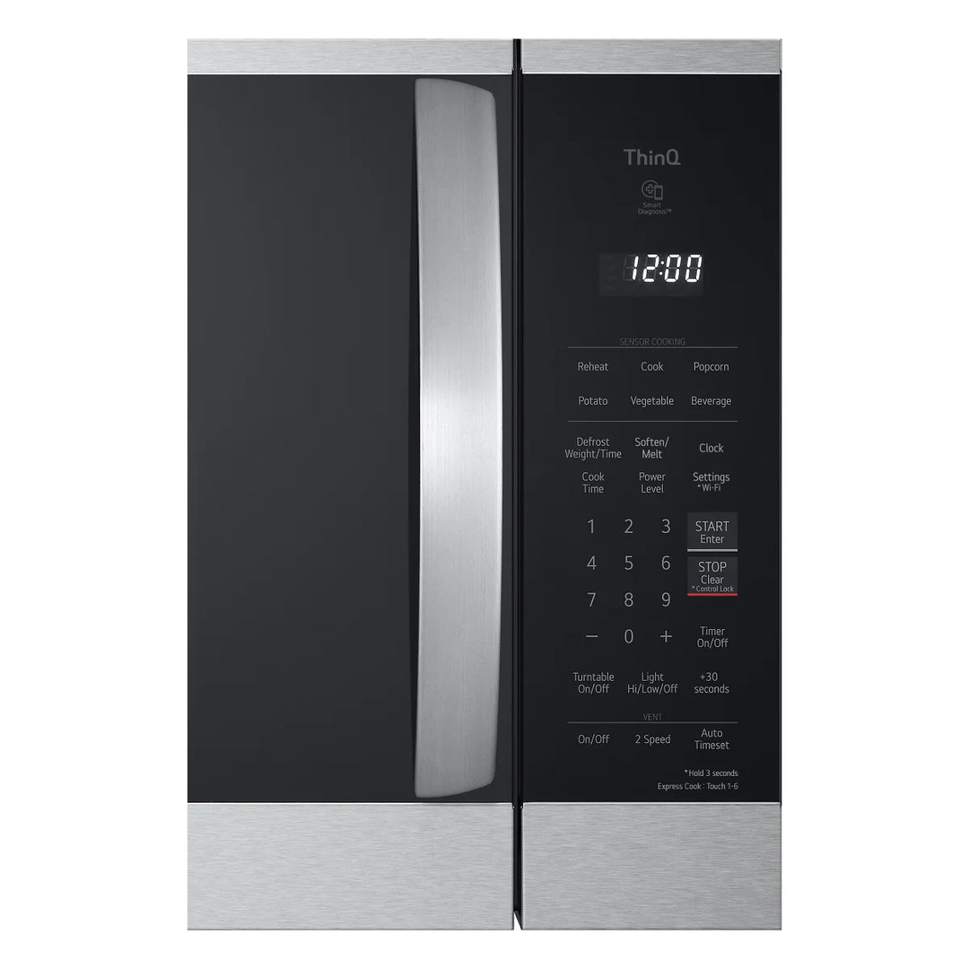 LG - Four à micro-ondes 1,8 pi³ à hotte intégrée - 300pi³/min