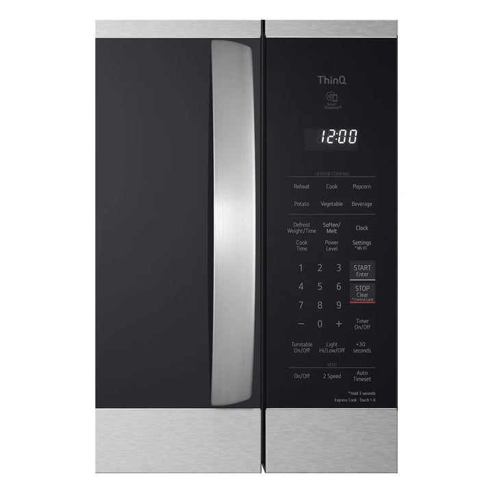 LG - Four à micro-ondes 1,8 pi³ à hotte intégrée - 300pi³/min