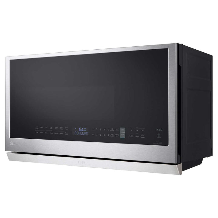 LG - Micro-ondes intelligent avec hotte intégrée de 2,1 pi³