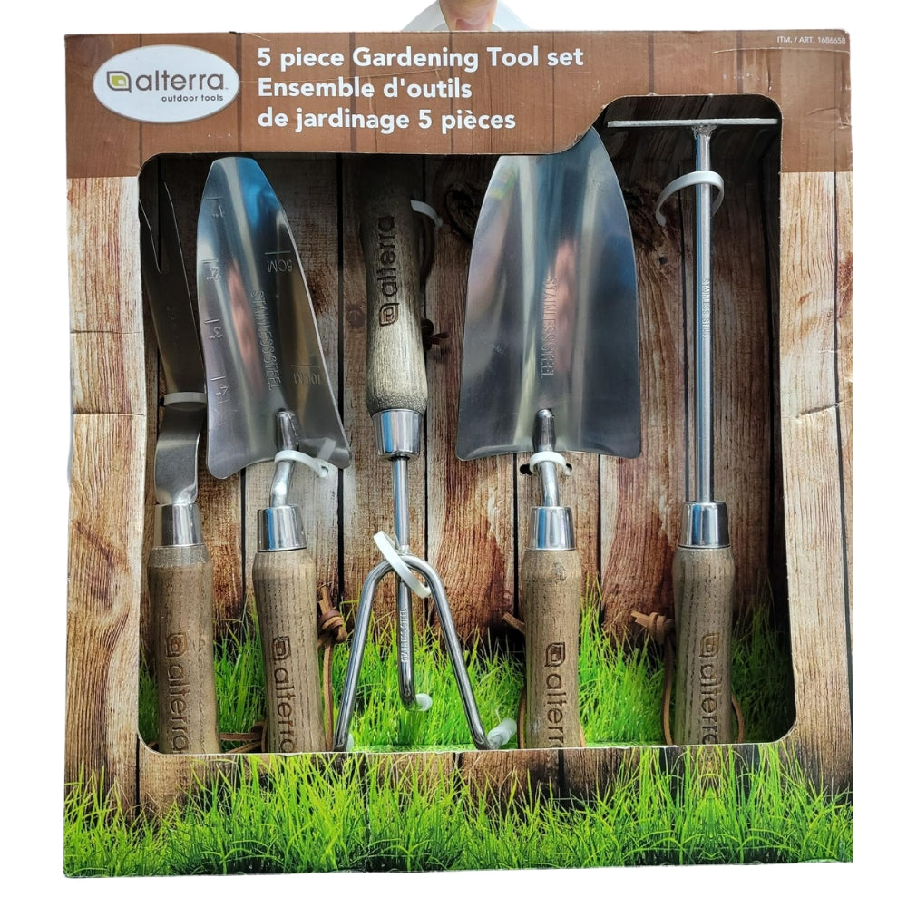 Alterra - Stainless Steel Gardening and Lawn Tools 4 Pieces