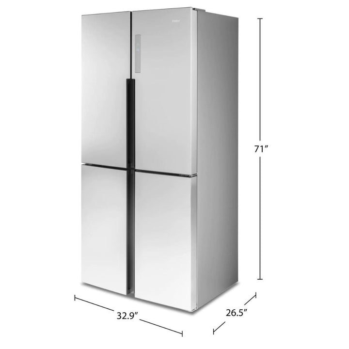 Haier - Réfrigérateur à quatre portes 16,4 pi³