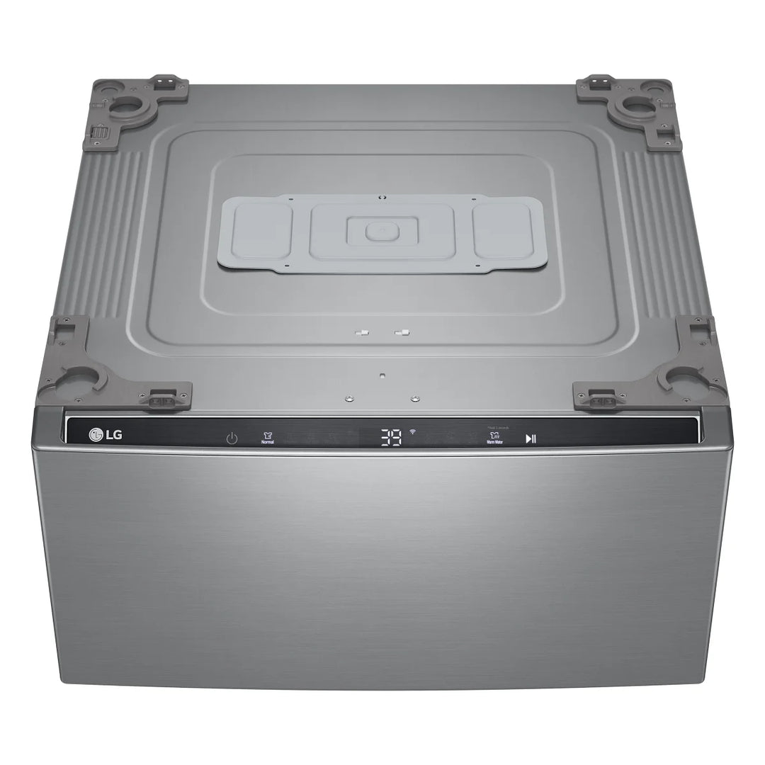 LG - Laveuse sur socle SideKick en acier graphite de 27 po 1,0 pi³