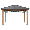 Yardistry - Pavillon de 12 pi × 14 pi à toit en aluminium