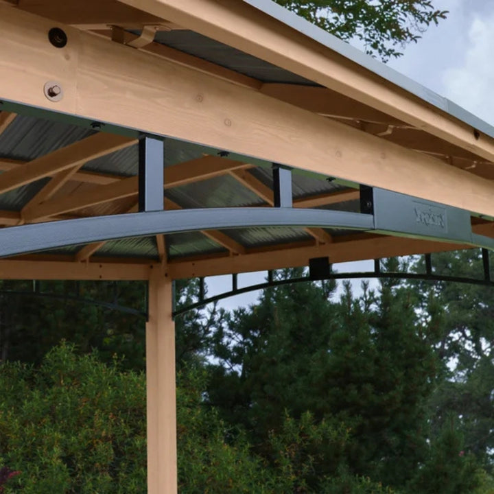 Yardistry - Pavillon de 12 pi × 14 pi à toit en aluminium