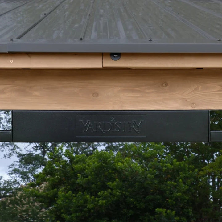 Yardistry - Pavillon de 12 pi × 14 pi à toit en aluminium