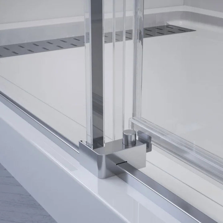 Hydro Vision - Porte de douche glissantes pour alcôve avec base réversible de 60 po