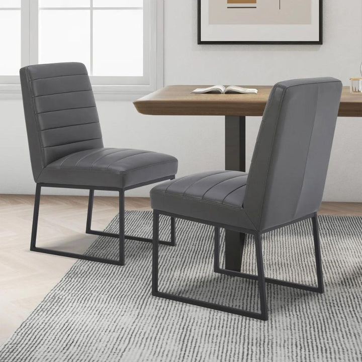 Gilman Creek - Set of 2 Leather Dining Chairs