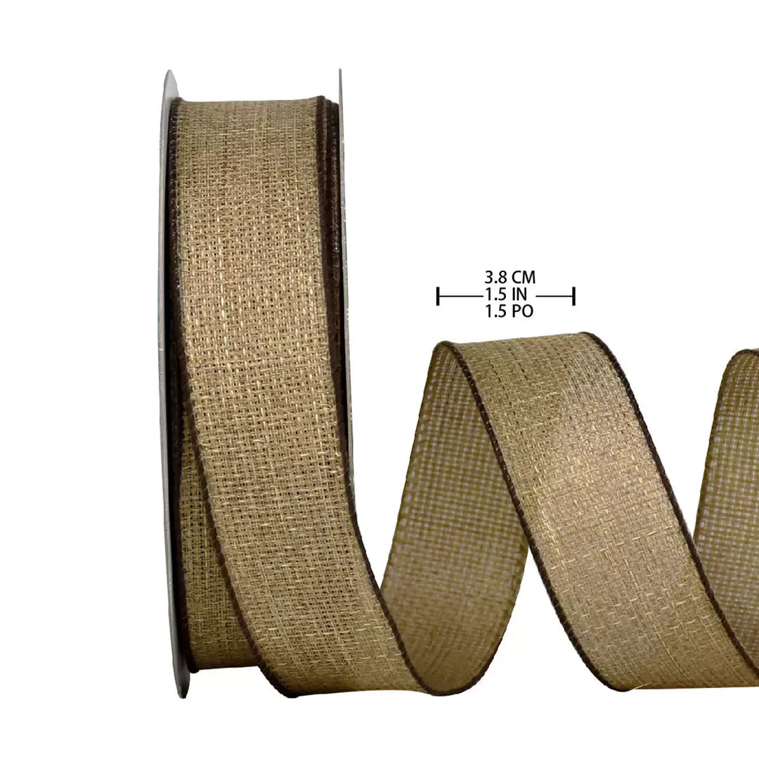 Kirkland Signature - Ruban de Noël bordé de fil de fer