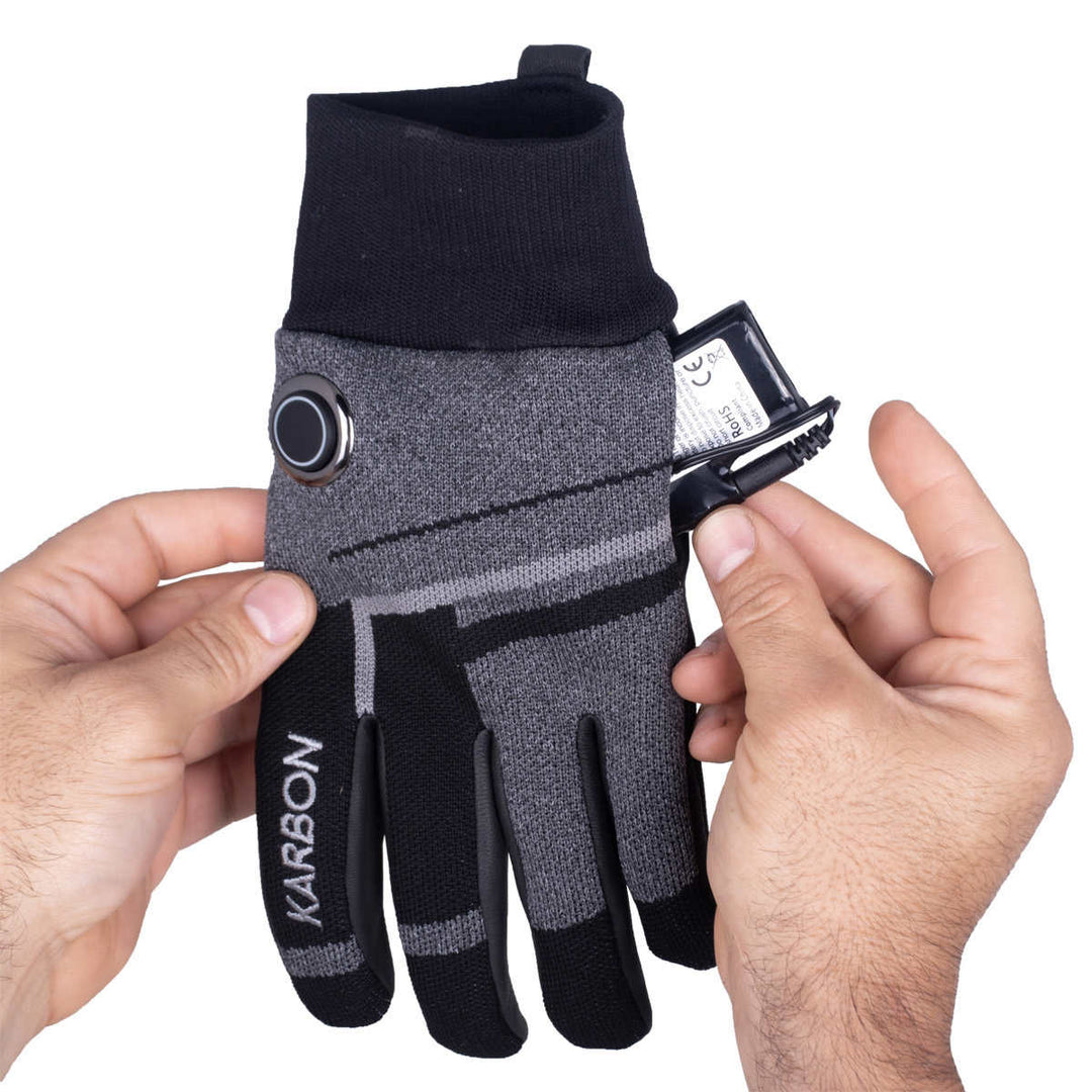 Karbon – Gants chauffants hybrides en tricot 3D