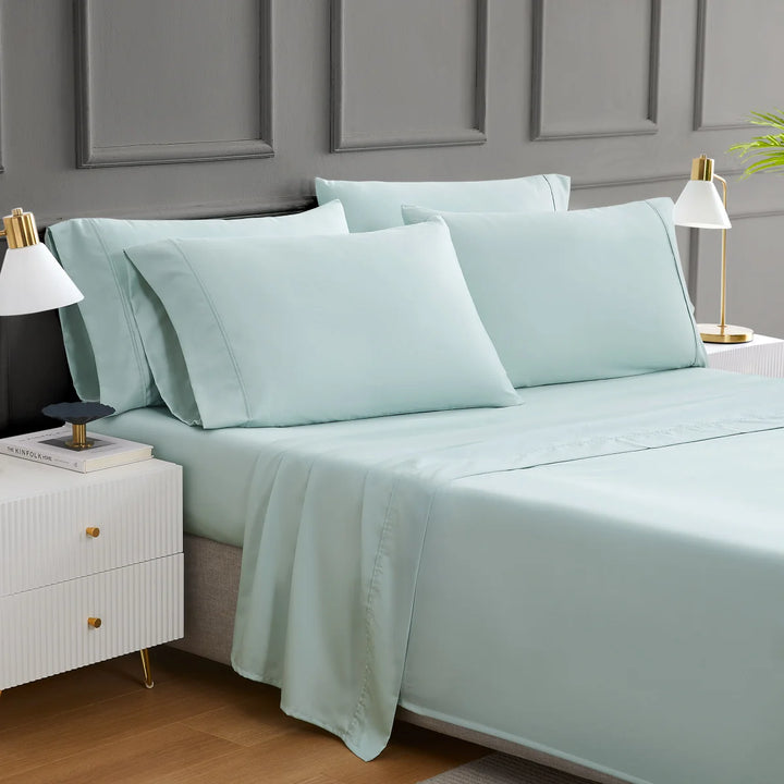 Hotel Signature - Ensemble de draps en coton égyptien, 6 pièces