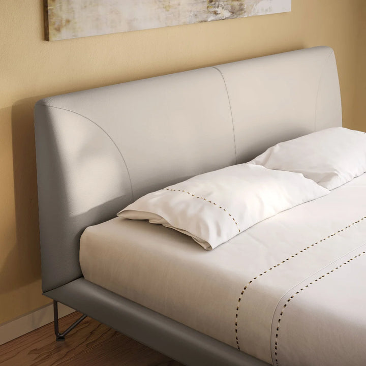 Natuzzi Group Avery Top Grain Leather Bed