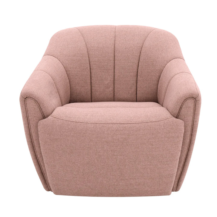 Moto Motion - Fauteuil Fiona pivotant en tissu avec repose-pieds motorisé