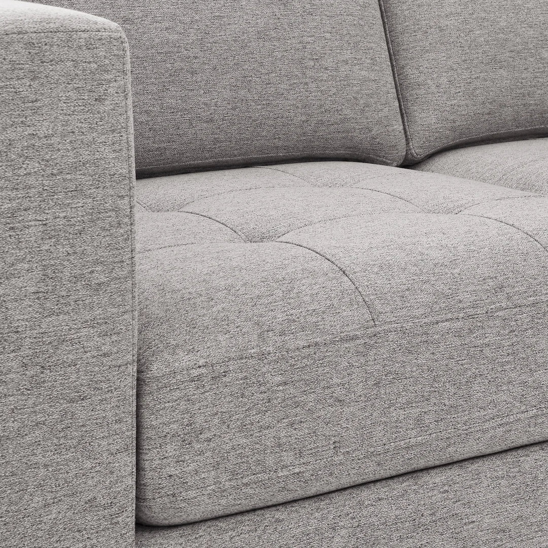 Thomasville - Canapé en tissu avec pouf