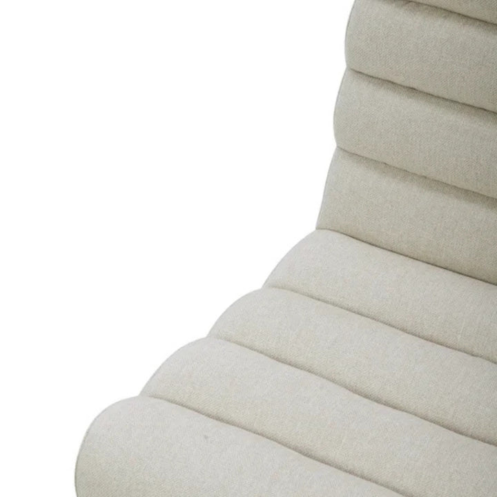 Aiden & Ivy - Fabric Armless Dining Chair with Casters