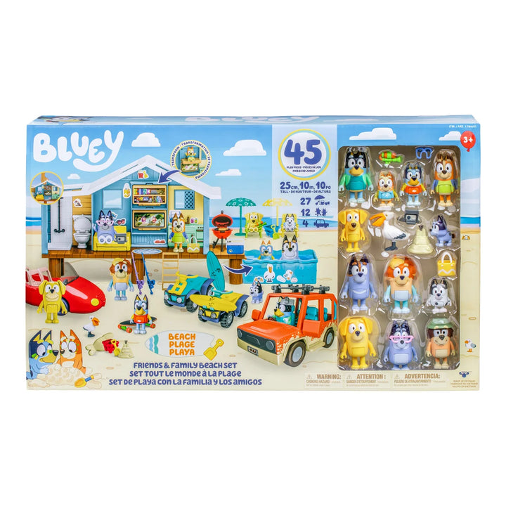 Bluey - Ensemble de jeu de plage avec famille et amis S11