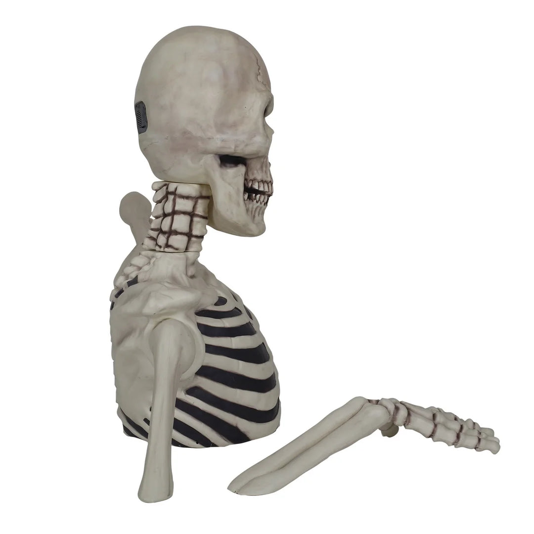 Squelette géant révolutionnaire d'Halloween avec yeux LCD