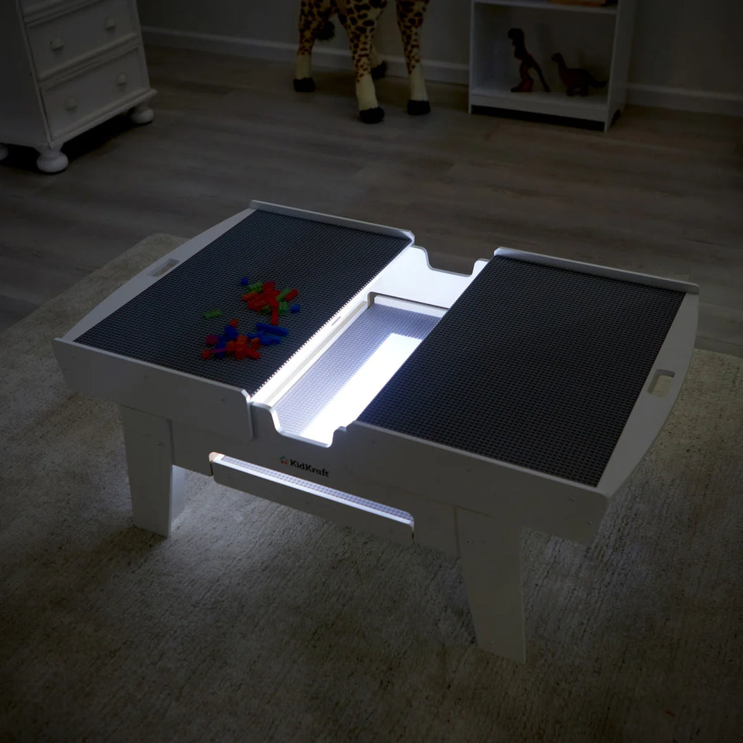 KidKraft - Table lumineuse de constuction de bloc, 210 briques