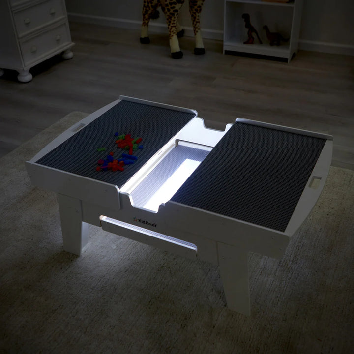 KidKraft - Table lumineuse de constuction de bloc, 210 briques