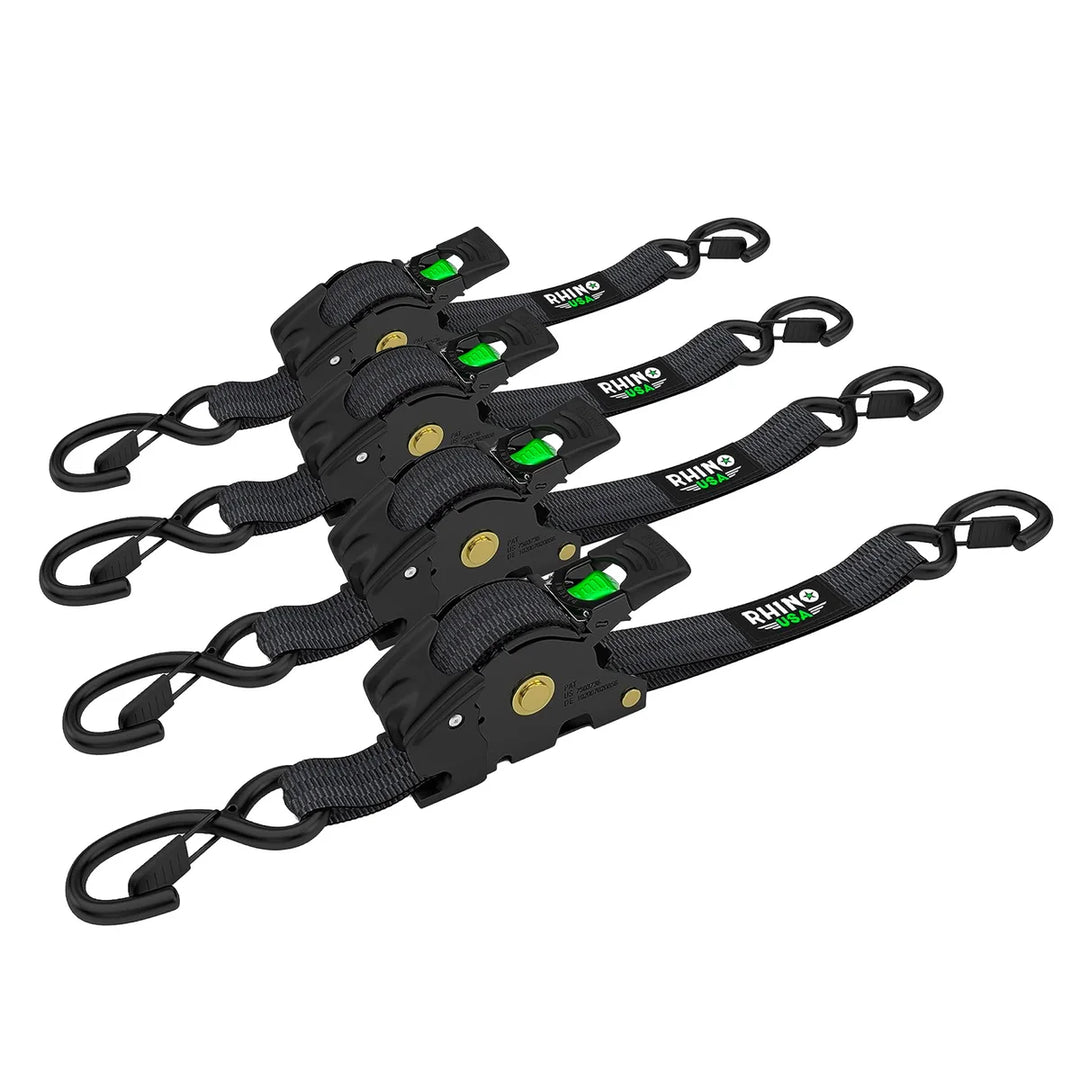 Rhino USA - Retractable Ratchet Straps