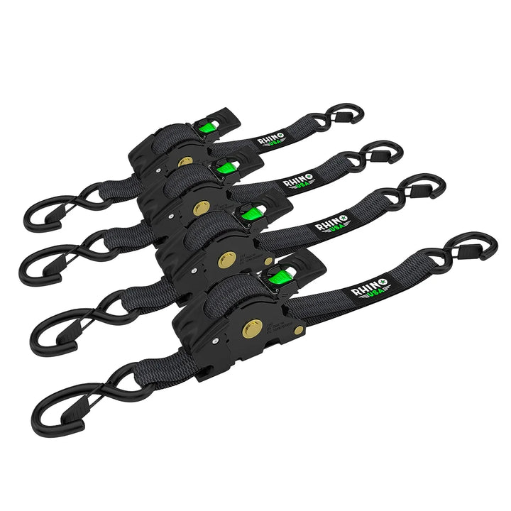 Rhino USA - Retractable Ratchet Straps