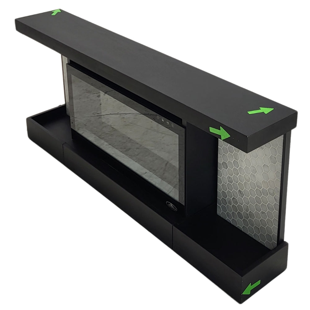 ActiveFlame Home Décor Series - Foyer et manteau flottant avec éclairage