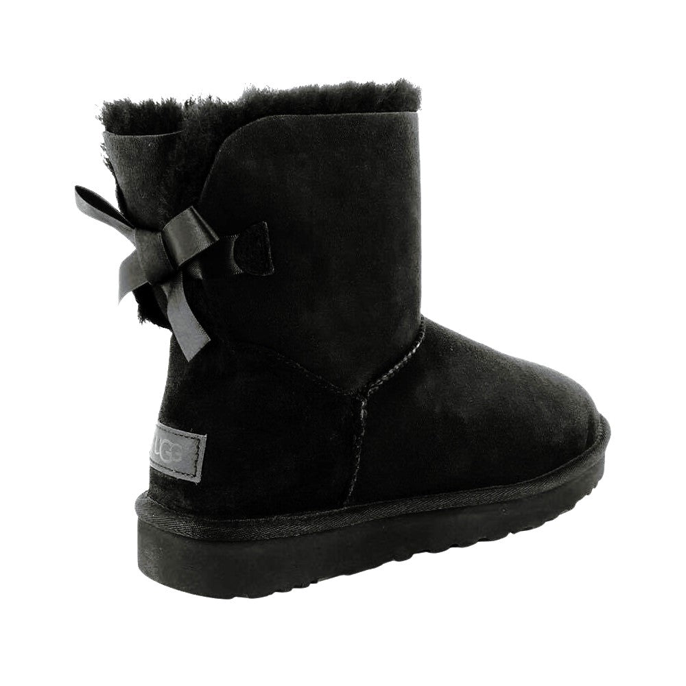 UGG - Bottes en Cuir Mini Bailey Bow II pour femme