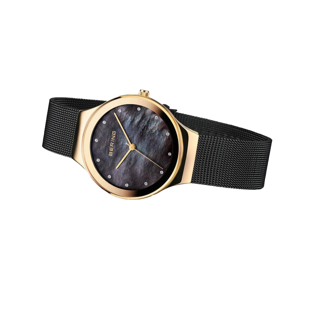 Bering - Montre avec cadran en nacre noire - 12934-132