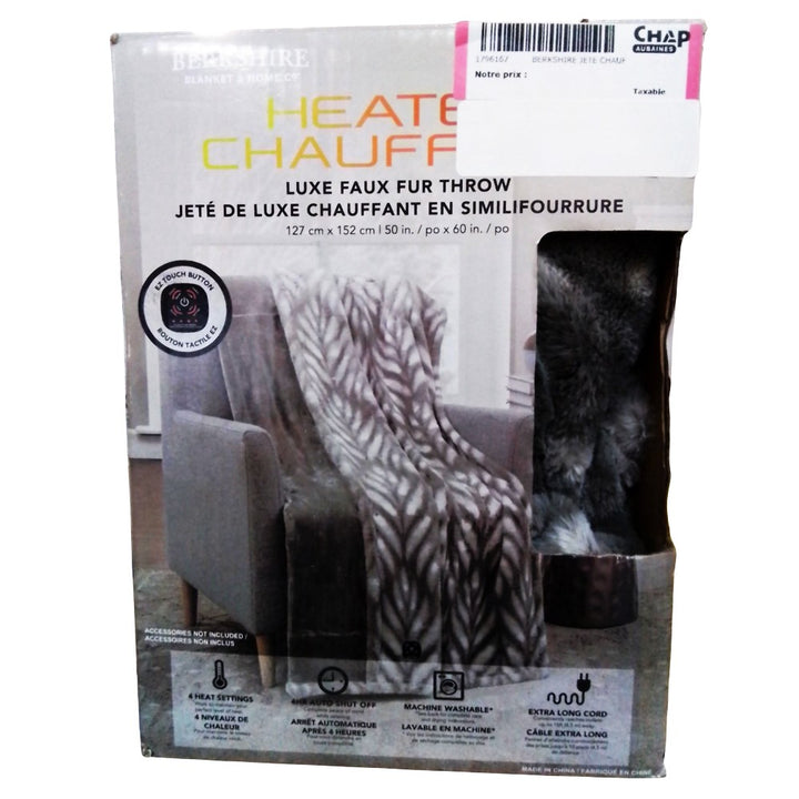 Berkshire - Couverture chauffante en fausse fourrure