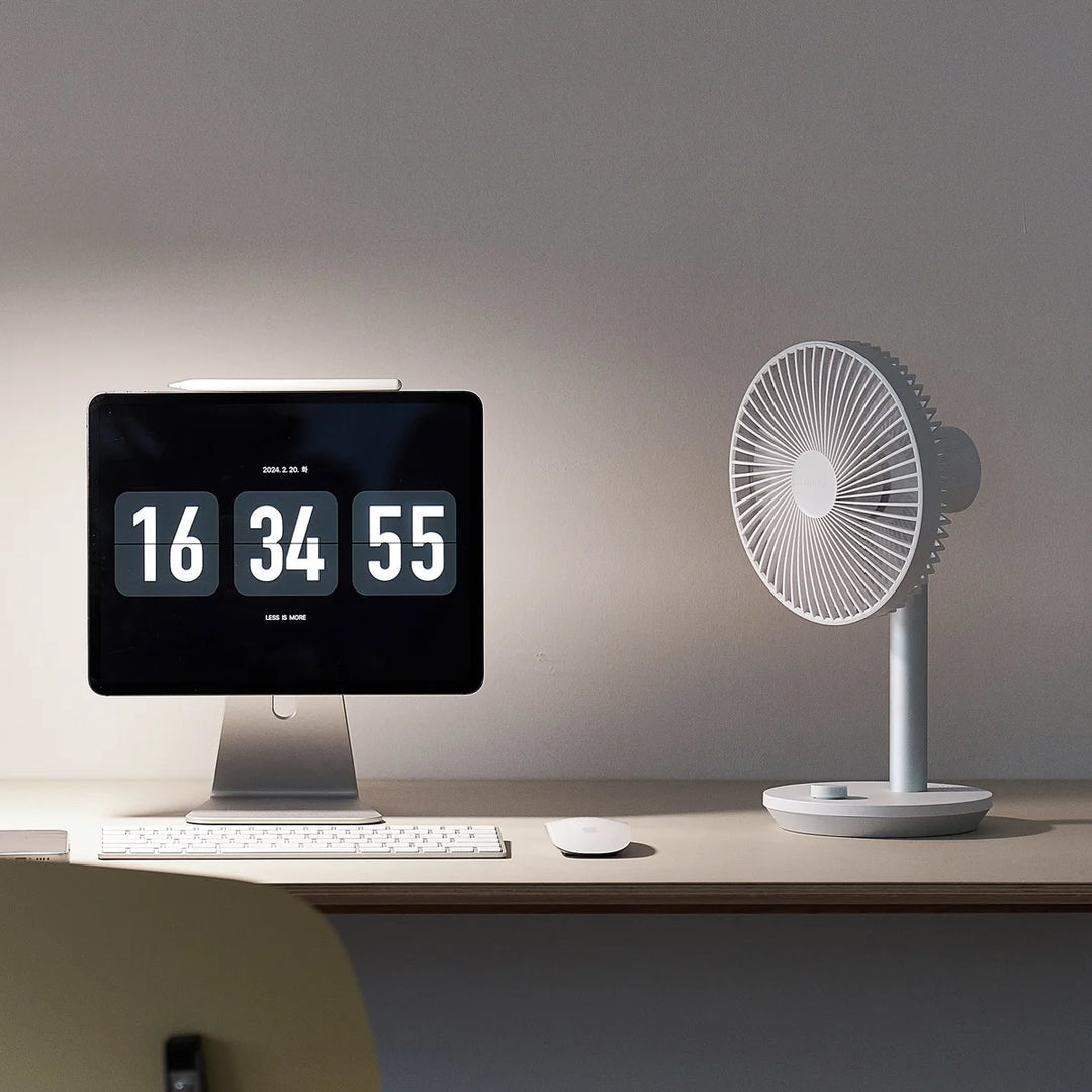 Lumena - Ventilateur de bureau sans fil, paquet de 2, 17,78 cm (7 po)