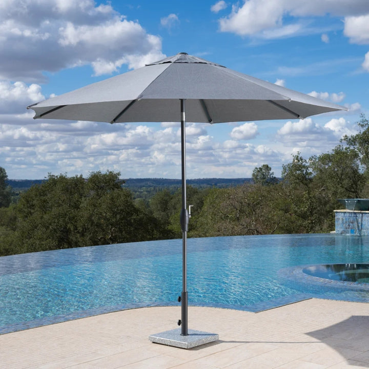 SunVilla - Parasol de marché 10 pi à inclinaison automatique