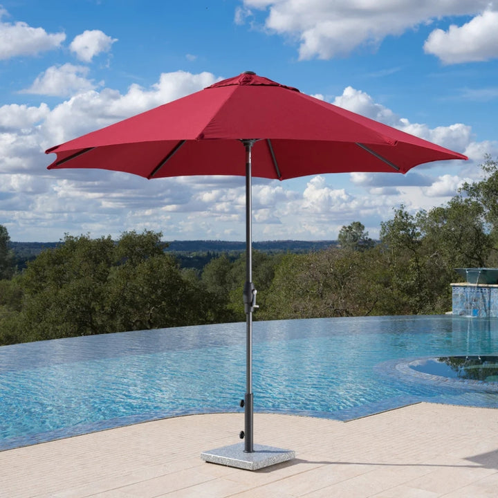 SunVilla - Parasol de marché 10 pi à inclinaison automatique