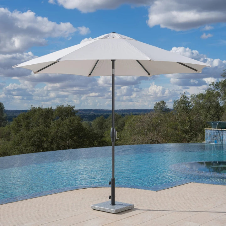 SunVilla - Parasol de marché 10 pi à inclinaison automatique
