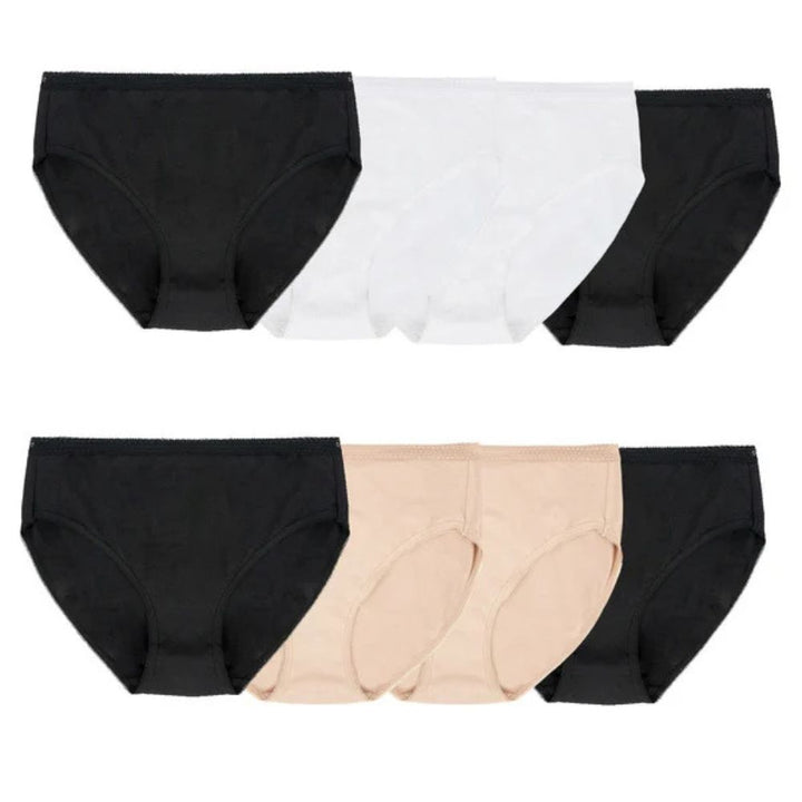 Natori - Culotte taille haute échancrées, paquet de 8