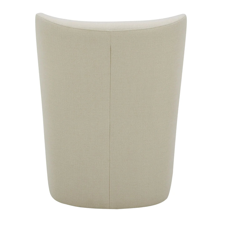 Aiden & Ivy - Chaise en tissu sans accoudoir avec roulettes Blair