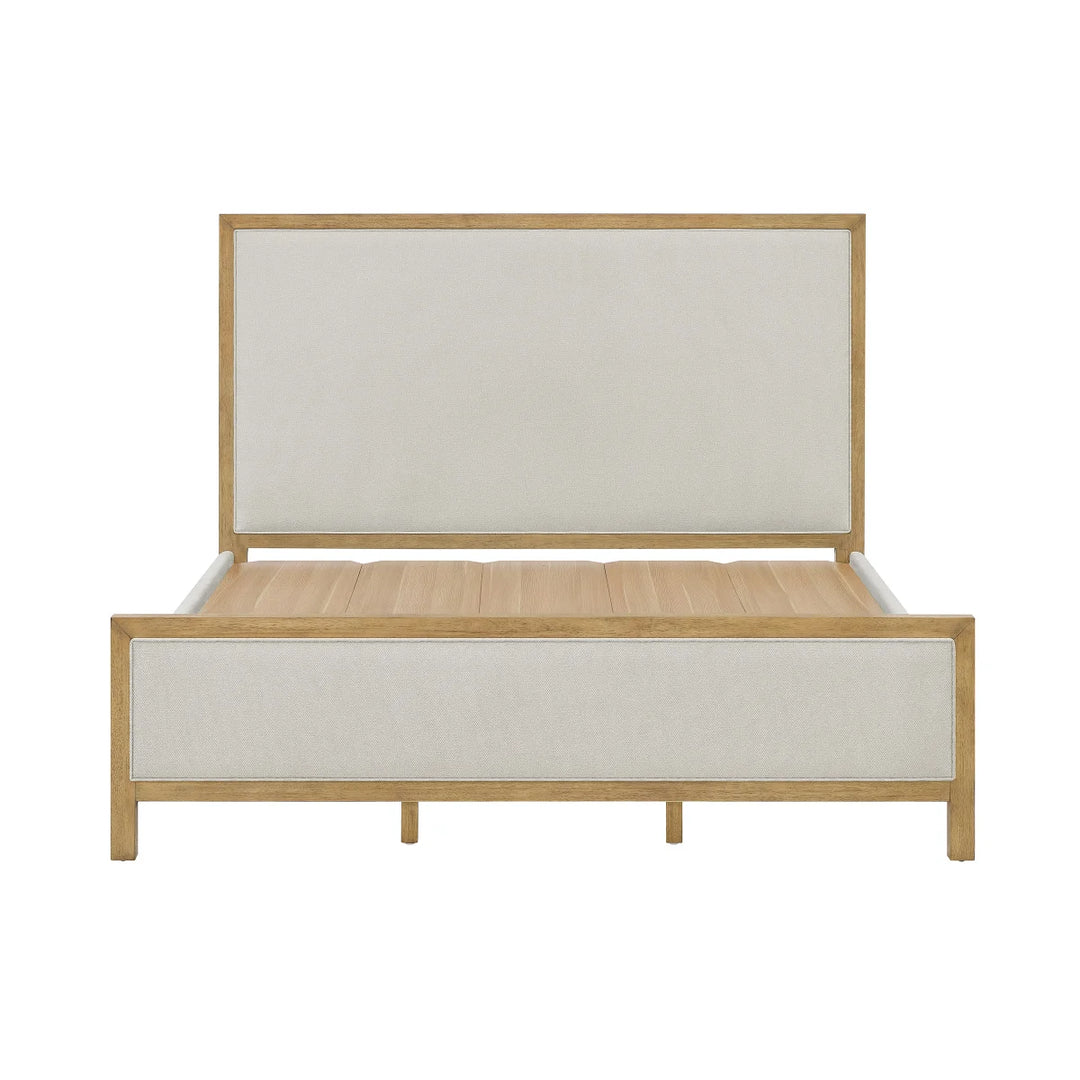 Henredon – Base de lit recouvert de tissu