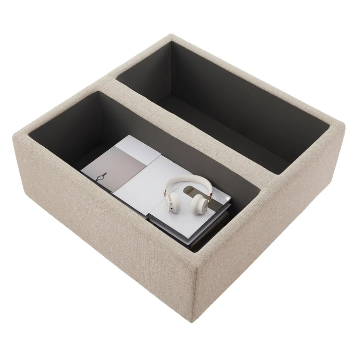 Aiden & Ivy Fabric Ottoman