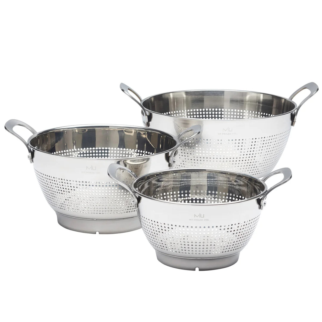 MIU 3-Piece Stainless Steel Colander Set