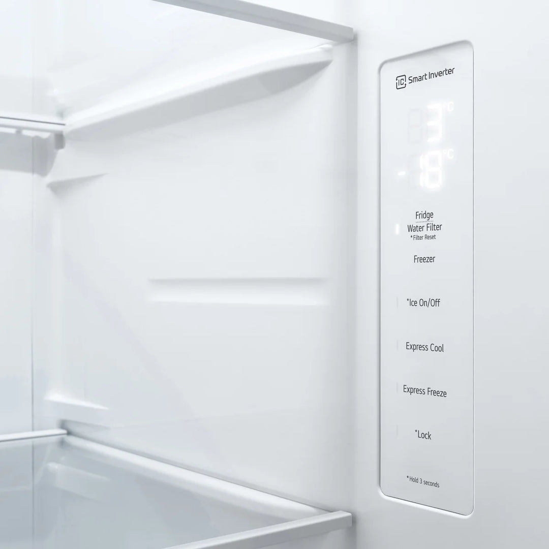 LG - Réfrigérateur côte à côte avec distributeur de glace et d'eau 36 po. 23 pi³